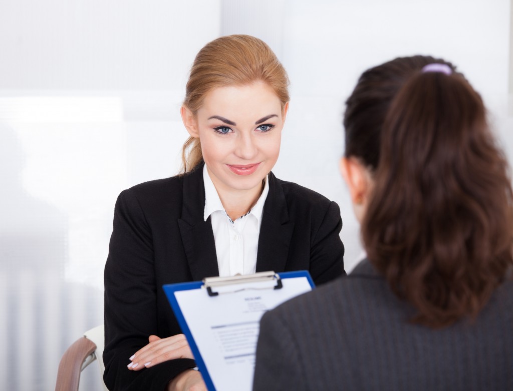 Businesswoman Conducting Interview