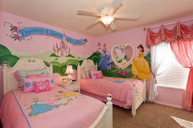 Những mẫu phòng ngủ đẹp với chủ đề Disney